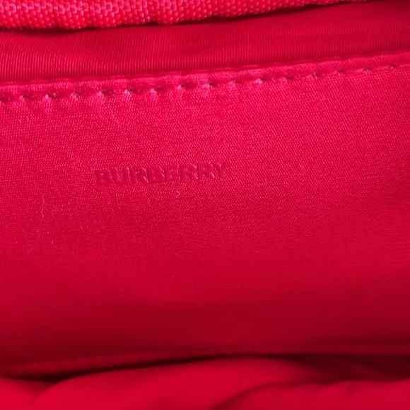 Burberry up-cycled red nylon crossbody NWOT - Picture 5 of 15